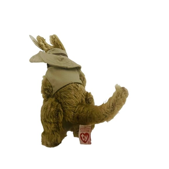TY Attic Treasures Hogan the Kangaroo Bunny Plush With Hat & Vest Brown 10" - Picture 2 of 10